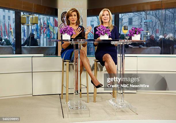 Hoda Kotb and Kathie Lee Gifford appear on NBC News' "Today" show --