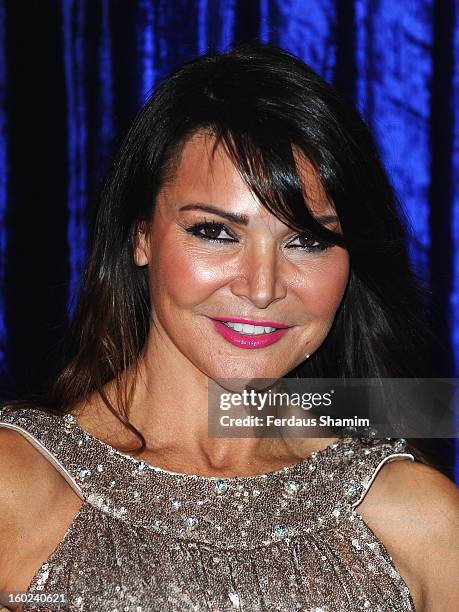 Lizzie Cundy attends the Retail Trust London Ball at Grosvenor House, on January 28, 2013 in London, England.