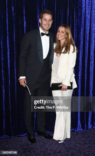 Jamie Redknapp and Louise Redknapp attend the Retail Trust London Ball at Grosvenor House, on January 28, 2013 in London, England.