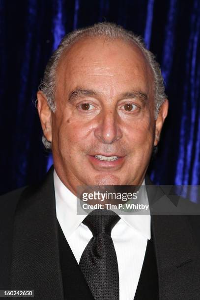 Sir Philip Green attends the Retail Trust London Ball at Grosvenor House, on January 28, 2013 in London, England.