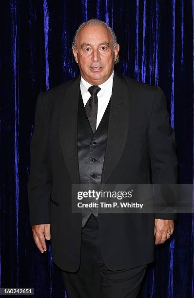 Sir Philip Green attends the Retail Trust London Ball at Grosvenor House, on January 28, 2013 in London, England.