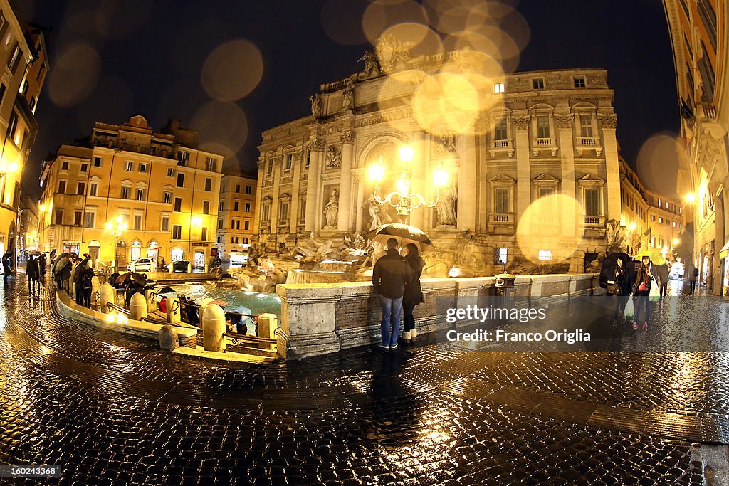The Trevi Fountain In Rome