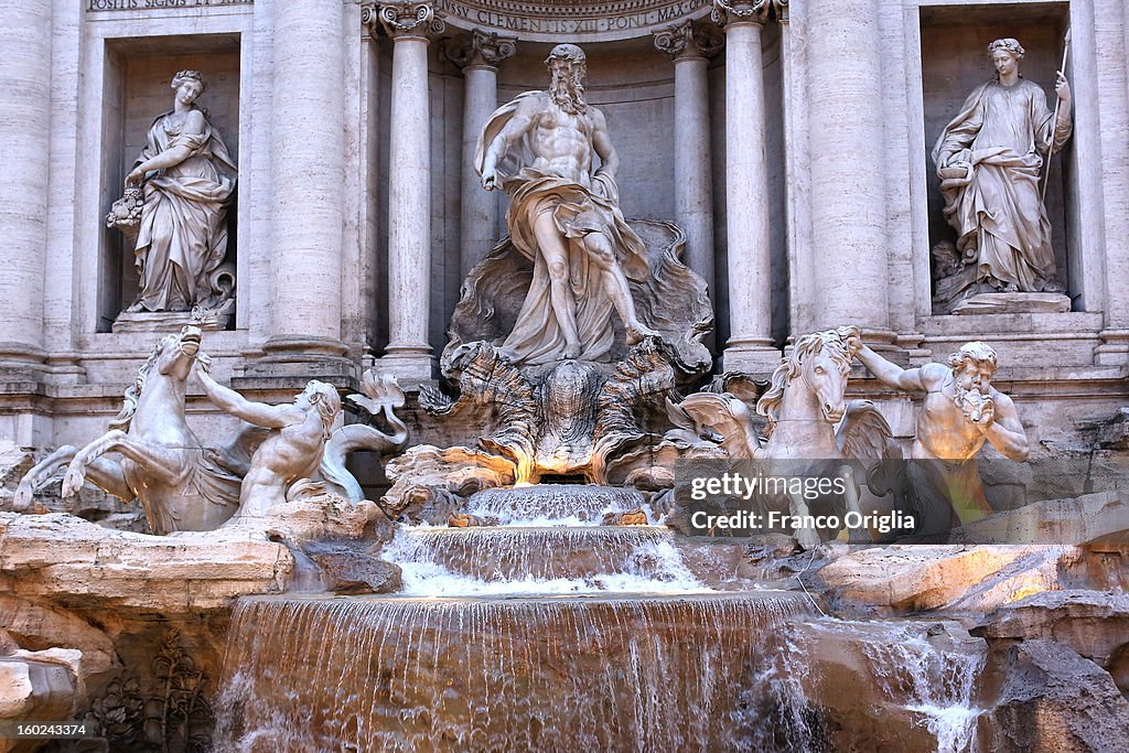 The Trevi Fountain In Rome