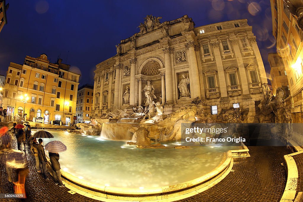 The Trevi Fountain In Rome