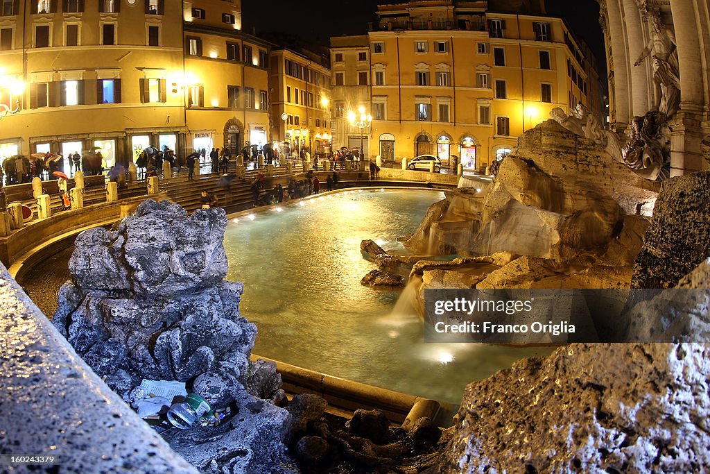 The Trevi Fountain In Rome