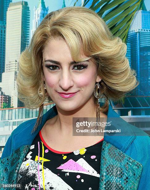 Actor Tessa Alves Sargent of Rock of Ages attend the Norwegian Warming Station launch in Times Square on January 28, 2013 in New York City.