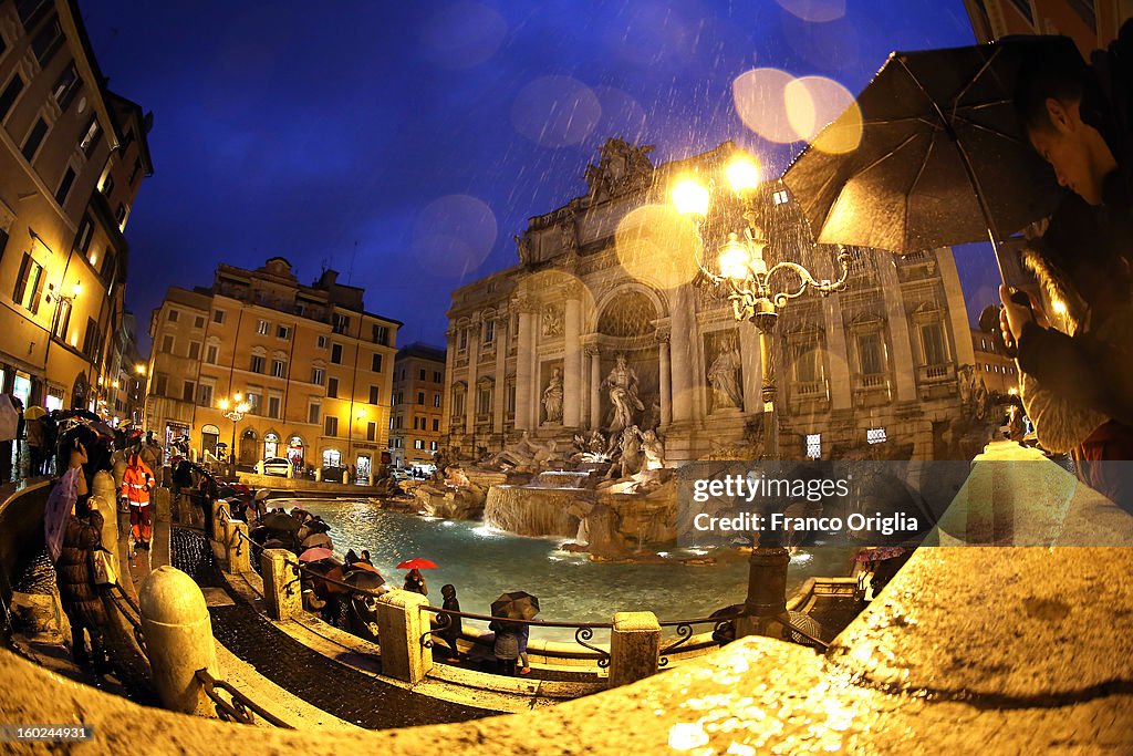 The Trevi Fountain In Rome