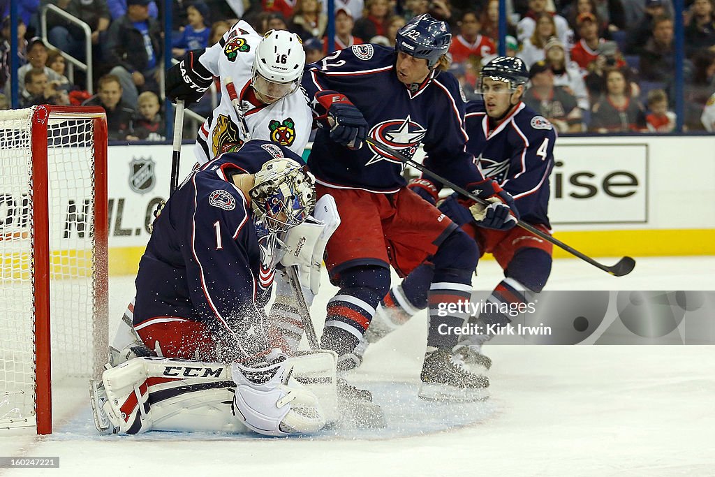 Chicago Blackhawks v Columbus Blue Jackets