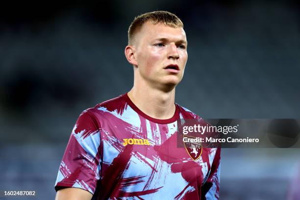 Perr Schuurs of Torino Fc looks on during the Coppa Italia Round of 32 match beetween Torino Fc and Feralpisalo. Torino Fc wins 2-1 over Feralpisalo.