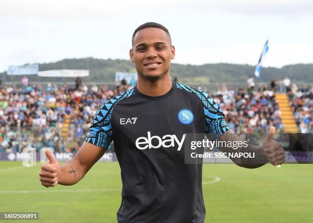 Bernardo Natan of Napoli on August 07, 2023 in Castel di Sangro, Italy.