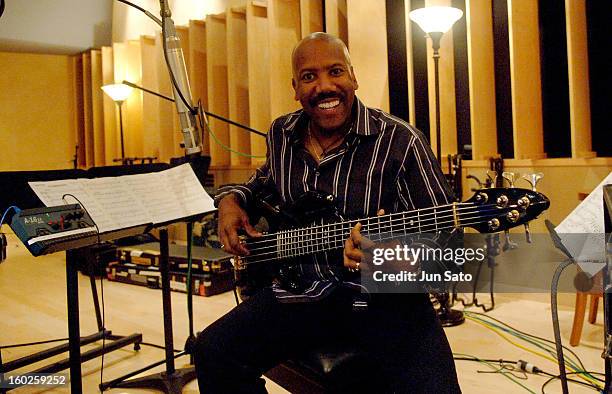 Nathan East during Fourplay Record Their 10th CD, "Fourplay X" at Glenwood Place Studios in Burbank, United States.