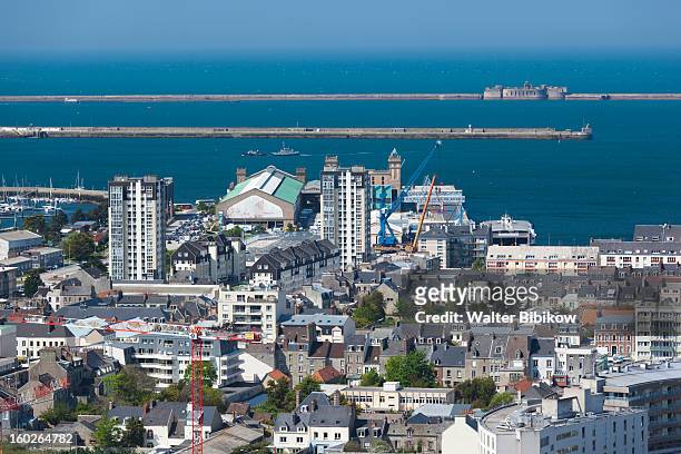 cherbourg-octeville, normandy, city view - cherbourg stock pictures, royalty-free photos & images