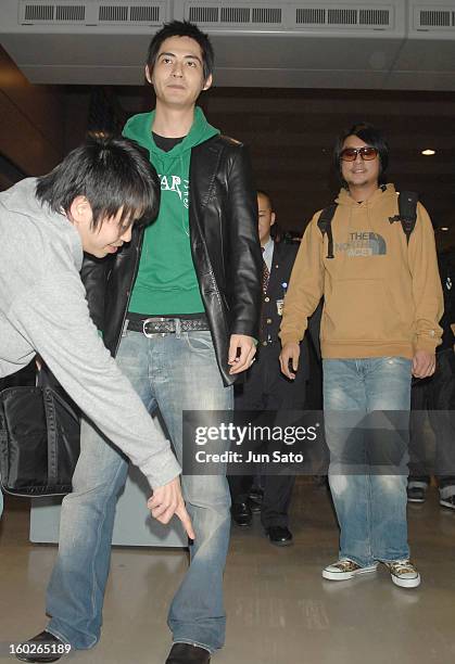 Vic Chou and Ken Chu of F4 during F4 Arrives in Tokyo to Promote Taiwanese Tourism - March 6, 2007 at Narita International Airport in Narita, Japan.
