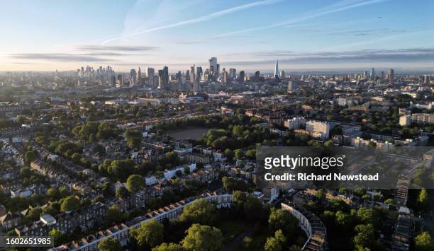 islington sunrise - islington london stock pictures, royalty-free photos & images