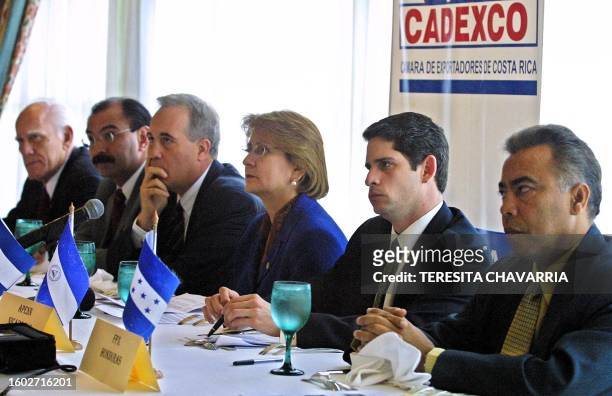 Dario Sellez, vice president of APEX of Panama; Mario Cuevasm, President of AGEXPRONT for Guatemala; Antonio Burgues, President of CADEXCO for Costa...