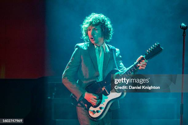 Beck performs on stage at Viejas Arena at San Diego State University on August 08, 2023 in San Diego, California.