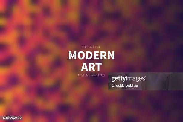 orange abstract background with blurred spots - leopard pattern stock illustrations
