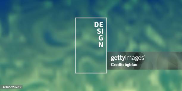 green abstract background with blurred fluid shapes - dark marble texture stock illustrations