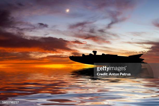 military  uncrewed surface vessel at sea - military convoy stock pictures, royalty-free photos & images