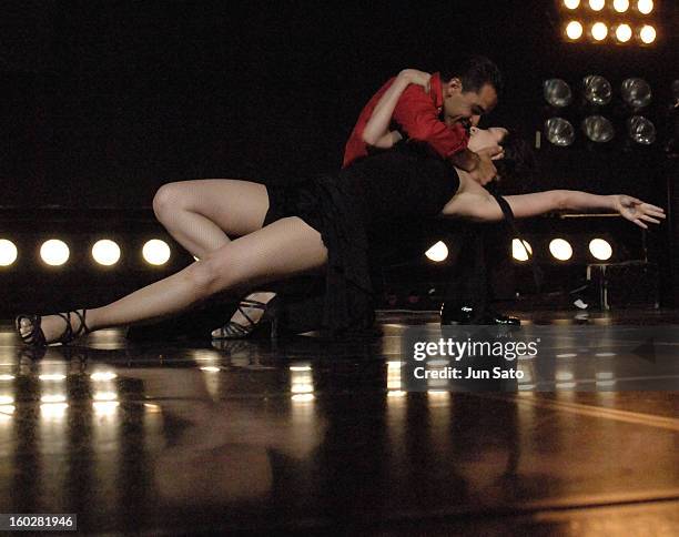 Alex Da Silva and Sascha Escandon during Alex Da Silva Performs in "Salsa Libre" at Velfarre in Tokyo, Japan.