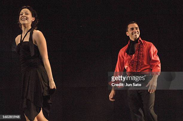 Alex Da Silva and Sascha Escandon during Alex Da Silva Performs in "Salsa Libre" at Velfarre in Tokyo, Japan.