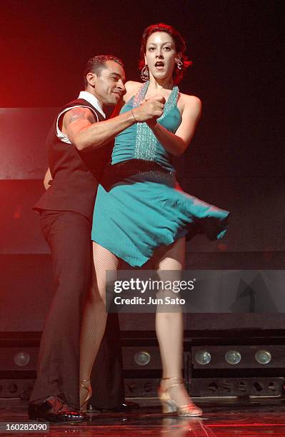 Alex Da Silva and Sascha Escandon during Alex Da Silva Performs in "Salsa Libre" at Velfarre in Tokyo, Japan.