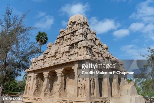 Mahabalipuram - Pancha Ratha Temple (Five Rathas) In Mamallapuram, Chennai, Tamil Nadu, India