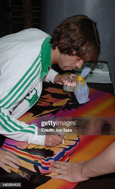 Jay Kay of Jamiroquai during Jay Kay of Jamiroquai Visits his Club - Duo Music Exchange in Tokyo - May 28, 2005 at Duo Music Exchange in Tokyo, Japan.