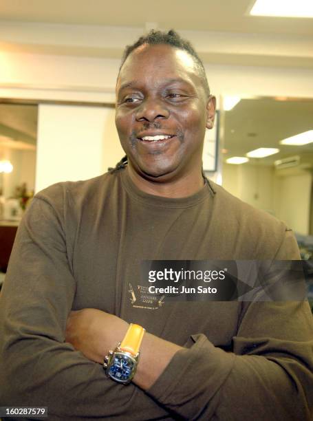 Philip Bailey during Earth, Wind & Fire Japan Tour 2006 - Philip Bailey Backstage - January 19, 2006 at Nippon Budokan Hall in Tokyo, Japan.