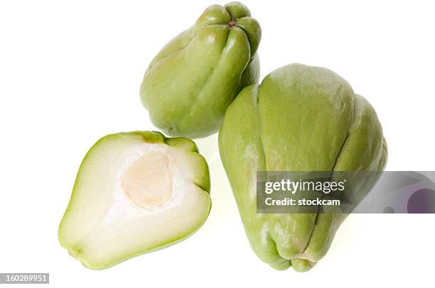 chayote - chocho stockfoto's en -beelden