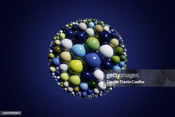 globe made from spheres - together abstract stock pictures, royalty-free photos & images