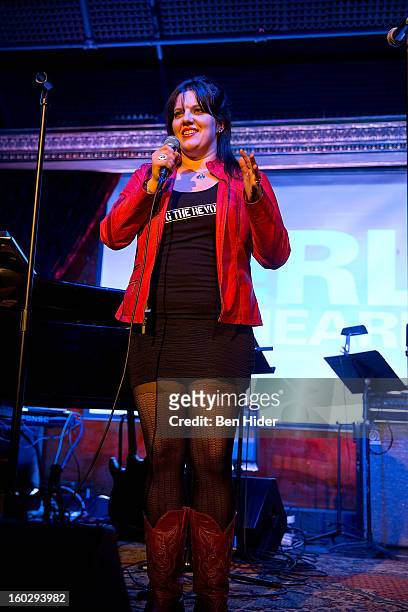 Ashley Marinaccio, Founder/Artistic Director of Girl Be Heard, attends "Girl Be Heard" Rebranding Launch Event at The Cutting Room on January 28,...