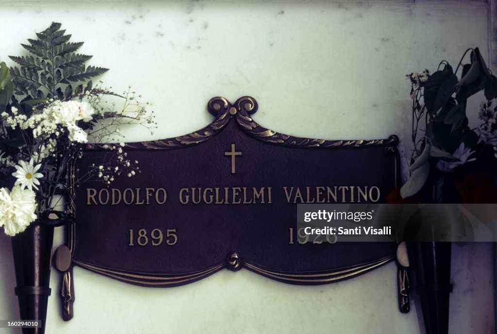 Rudolph Vaentino's Grave Stone