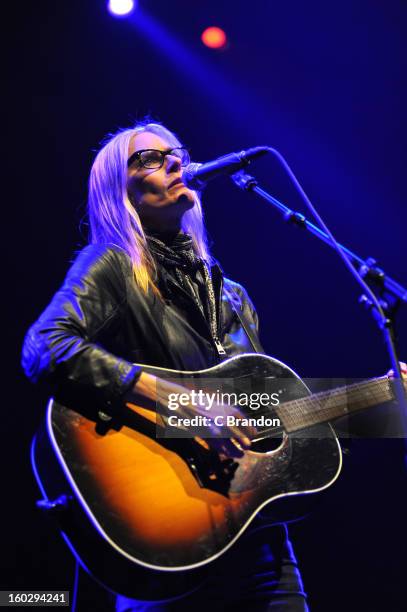 Aimee Mann performs on stage at the Royal Festival Hall on January 28, 2013 in London, England.