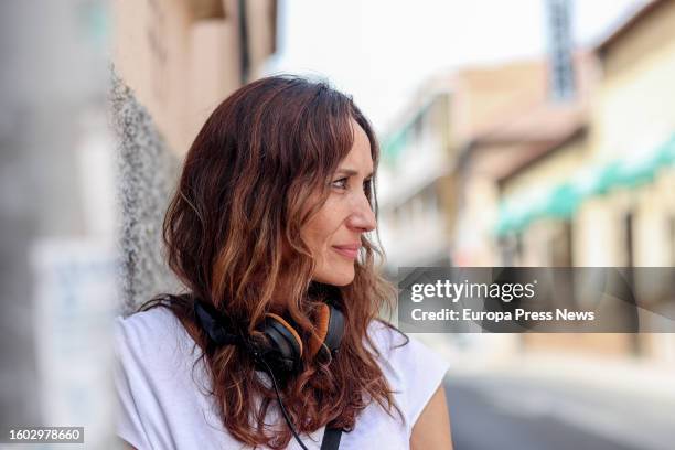 Filmmaker Ana Asensio poses for Europa Press at the Parroquia San Matias, August 9 in Madrid, Spain. 'La niña de la cabra' is filmmaker Ana Asensio's...