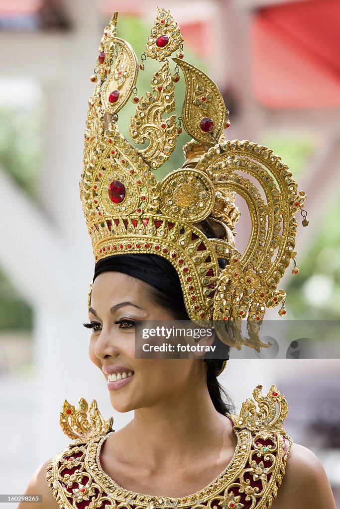 Thai woman in traditional dress