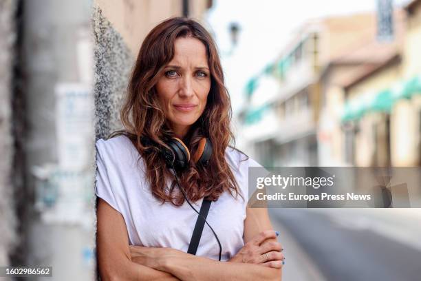 Filmmaker Ana Asensio poses for Europa Press at the Parroquia San Matias, August 9 in Madrid, Spain. 'La niña de la cabra' is filmmaker Ana Asensio's...