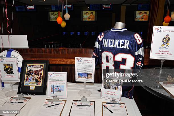 New England Patriots Wide Receiver Wes Welker Autographed Jersey to be auctioned to raise money for the10th Annual Flutie Bowl to strike out autism...