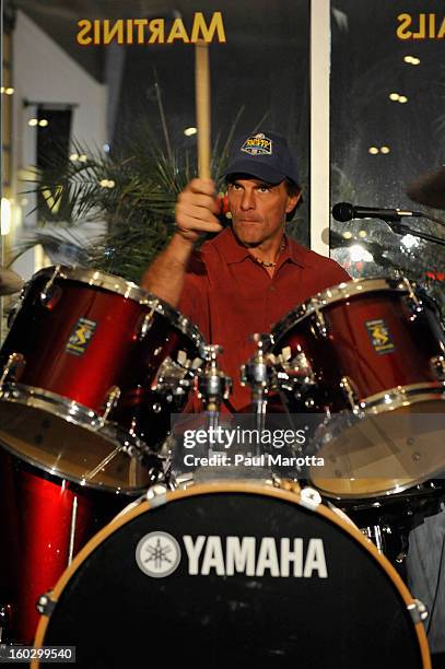 Former New England Patriots Quarterback Doug Flutie attends the10th Annual Flutie Bowl to strike out autism at KINGS on January 28, 2013 in Boston,...