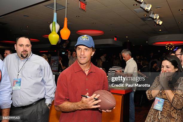 Former New England Patriots Quarterback Doug Flutie attends the10th Annual Flutie Bowl to strike out autism at KINGS on January 28, 2013 in Boston,...