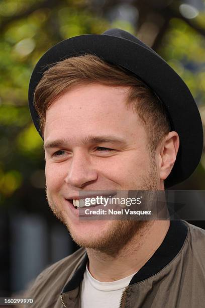 Olly Murs visits Extra at The Grove on January 28, 2013 in Los Angeles, California.