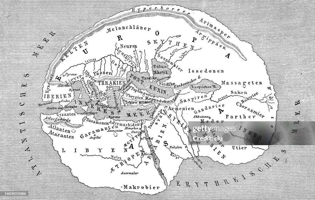 Map of the Earth of Herodotus