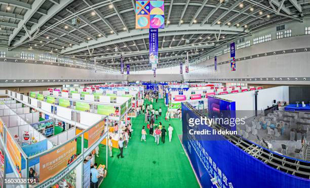 the 3rd south korea (shandong) import and export commodity fair - south stand stockfoto's en -beelden