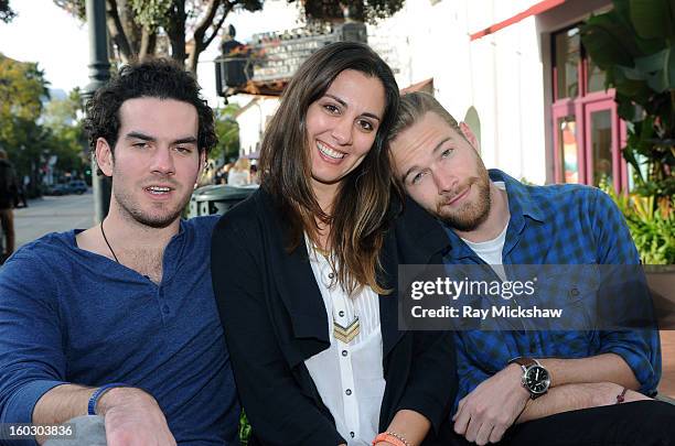 Director Brandon Willer, actress Dannikke Walkker and actor Paul Haapaniemi of the film "The Racket Boys" attends the 28th Santa Barbara...