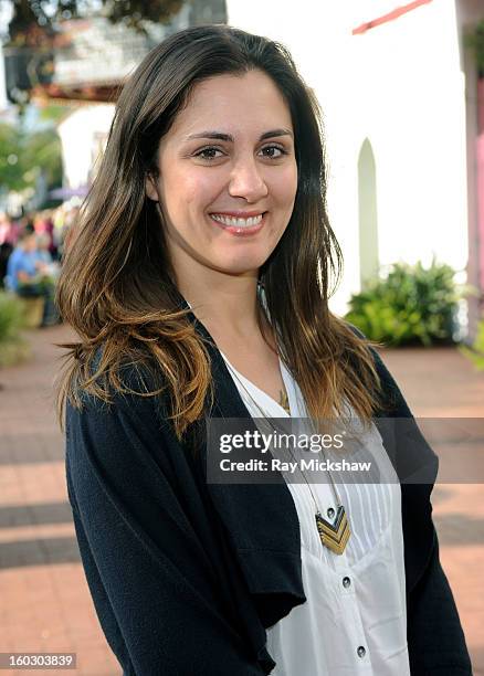 Actress Dannikke Walker of the film "The Racket Boys" attends the 28th Santa Barbara International Film Festival on January 28, 2013 in Santa...