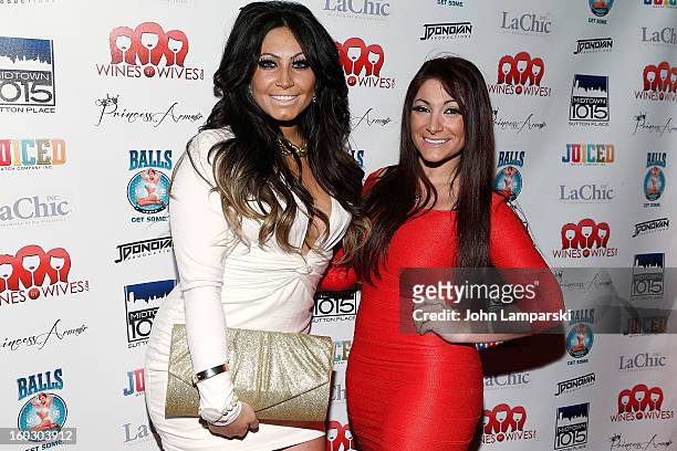 Tracy Dimarco and Deena Cortese attend "Jerseylicious" Season 5 Premiere Party at Midtown Sutton on January 28, 2013 in New York City.