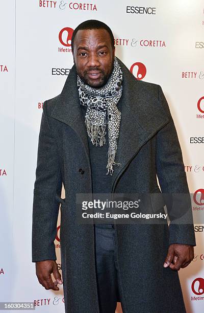 Malik Yoba attends the "Betty & Coretta" premiere at Tribeca Cinemas on January 28, 2013 in New York City.
