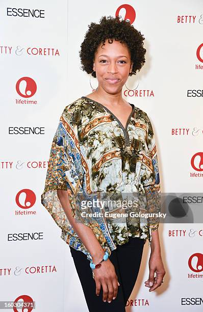 Cherise Boothe attends the "Betty & Coretta" premiere at Tribeca Cinemas on January 28, 2013 in New York City.