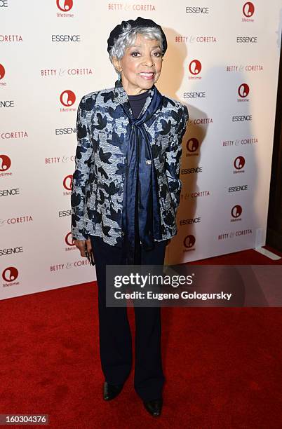 Ruby Dee attends the "Betty & Coretta" premiere at Tribeca Cinemas on January 28, 2013 in New York City.