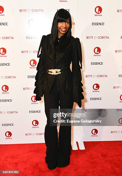 Samantha Black attends the "Betty & Coretta" premiere at Tribeca Cinemas on January 28, 2013 in New York City.